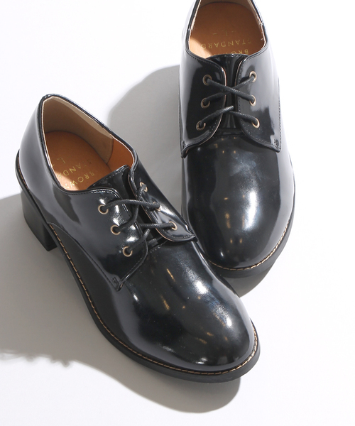 WEGO（ウィゴー）の「WEGO/レースアップヒールシューズ（ドレスシューズ・レディース・ブラウン/ブラック/ワイン・MEDIUM/LARGE）」の2枚目の写真