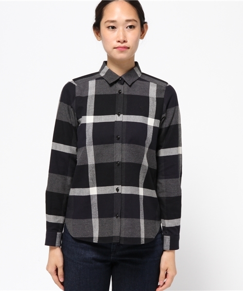 BLUE LABEL CRESTBRIDGE(ブルーレーベルクレストブリッジ)の「クレストブリッジチェックツイルピーチ シャツ(シャツ/ブラウス・レディース・レッド/イエロー/ネイビー・36/38/34)」の4枚目の写真