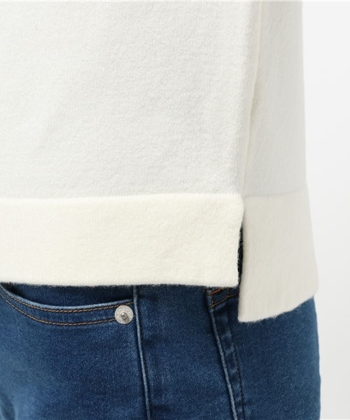 archives（アルシーヴ）の「カシミアタッチ刺繍ニット（ニット/セーター・レディース・オフホワイト/ネイビー/ブラウン・MEDIUM）」の11枚目の写真