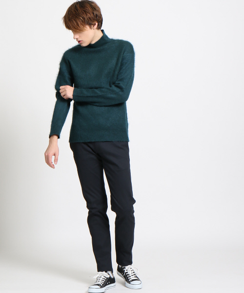 ABAHOUSE（アバハウス）の「モヘアダブルフェイスニット（ニット/セーター・メンズ・オレンジ/ネイビー/グリーン・46/48/44）」の15枚目の写真