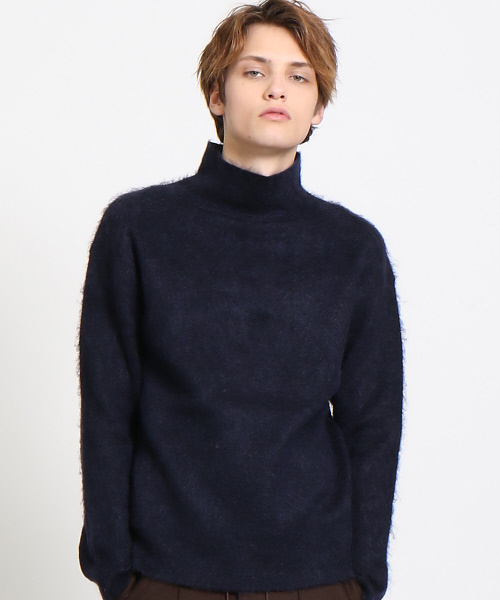 ABAHOUSE（アバハウス）の「モヘアダブルフェイスニット（ニット/セーター・メンズ・オレンジ/ネイビー/グリーン・46/48/44）」の12枚目の写真