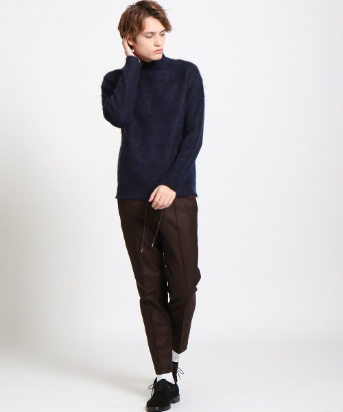 ABAHOUSE（アバハウス）の「モヘアダブルフェイスニット（ニット/セーター・メンズ・オレンジ/ネイビー/グリーン・46/48/44）」の13枚目の写真