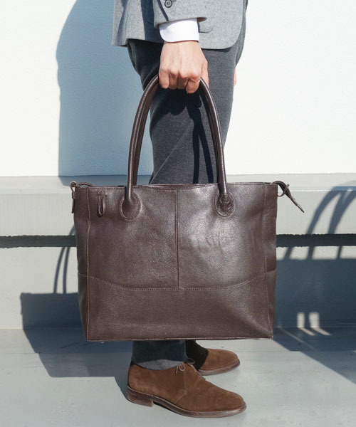 P.I.D（ピーアイディー）の「ピーアイディー【P.I.D】レザートートバッグ（トートバッグ・メンズ・ブラック/チョコ/グレー/レッド/ネイビー/キャメル/オレンジ/スカイブルー・フリー）」の3枚目の写真