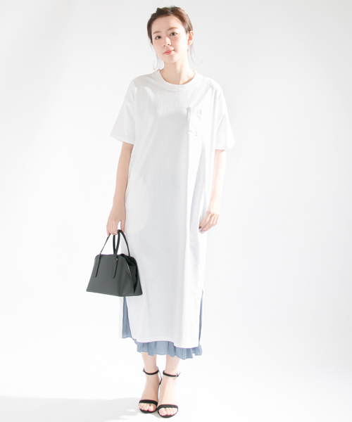 Champion(チャンピオン)の「 UR Champion×UR 別注ヘビーウエイトポケット付ワンピース(ワンピース・レディース・ブラック/ネイビー/ホワイト・FREE)」の17枚目の写真