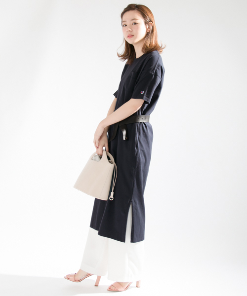 Champion(チャンピオン)の「 UR Champion×UR 別注ヘビーウエイトポケット付ワンピース(ワンピース・レディース・ブラック/ネイビー/ホワイト・FREE)」の20枚目の写真