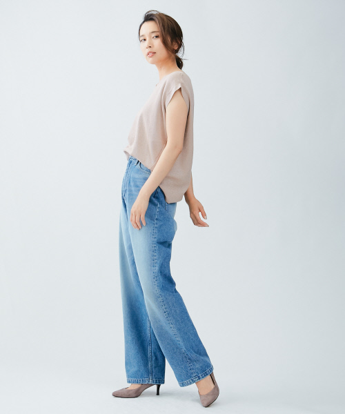 qualite（カリテ）の「カラーラメニットプルオーバー（ニット/セーター・レディース・ピンクベージュ/ゴールド/ボルドー・FREE）」の13枚目の写真