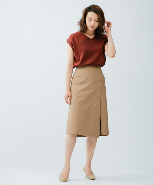 qualite（カリテ）の「カラーラメニットプルオーバー（ニット/セーター・レディース・ピンクベージュ/ゴールド/ボルドー・FREE）」の14枚目の写真