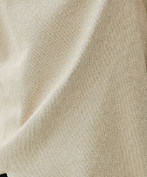 qualite（カリテ）の「カラーラメニットプルオーバー（ニット/セーター・レディース・ピンクベージュ/ゴールド/ボルドー・FREE）」の15枚目の写真