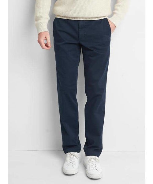 GAP(ギャップ)の「Gap ヴィンテージウォッシュ スリムフィットチノ(ストレッチ)(チノパンツ)」|ネイビー