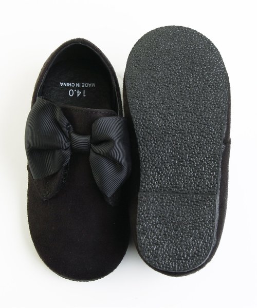 apres les cours（アプレレクール）の「スウェードリボンシューズ（その他シューズ・キッズ・ピンク/ブラック・14/15 /16/17/18/19/20）」の12枚目の写真