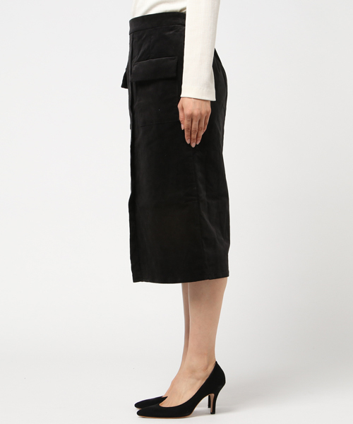 AMERICAN HOLIC（アメリカンホリック）の「コーデュロイタイトスカート（スカート・レディース・チャコールグレー/ベージュ/グリーン・FREE）」の5枚目の写真