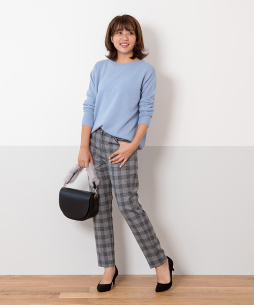 NATURAL BEAUTY BASIC（ナチュラルビューティーベーシック）の「◆ピュアカシミヤニット（ニット/セーター・レディース・グレー/ピンク/ブルー/ベージュ系その他・MEDIUM）」の21枚目の写真