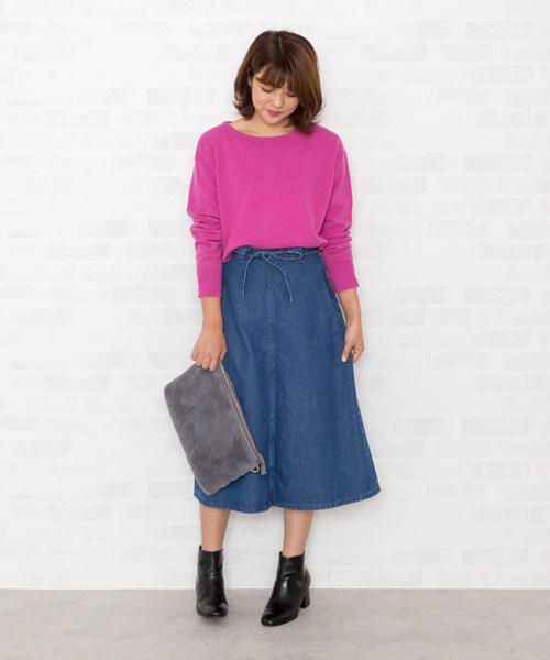 NATURAL BEAUTY BASIC（ナチュラルビューティーベーシック）の「◆ピュアカシミヤニット（ニット/セーター・レディース・グレー/ピンク/ブルー/ベージュ系その他・MEDIUM）」の15枚目の写真