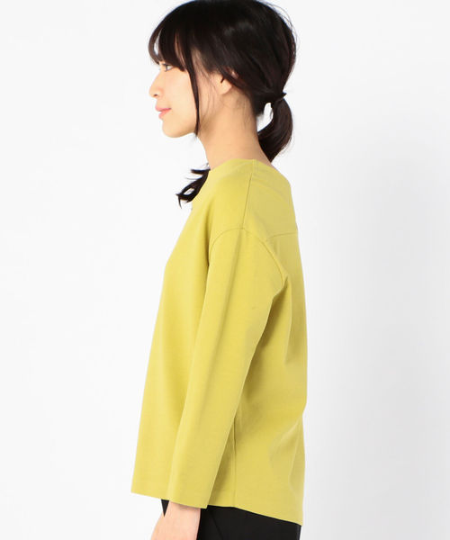 SHIPS(シップス)の「ボトルネックプルオーバー(Tシャツ/カットソー・レディース・イエロー/ライトホワイト/ネイビー・ONE SIZE)」の12枚目の写真