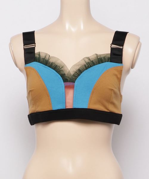 MULTI COLOR MESH BRA TOP MULTI COLOR MESH BRA TOP