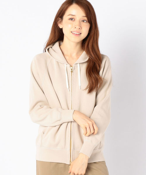 SHIPS Days(シップスデイズ)の「SHIPS Days STANDARD:ジップ パーカー(パーカー・レディース・ネイビー/ライトグレー/ベージュ/チャコールグレー・M~L/S~M)」の5枚目の写真