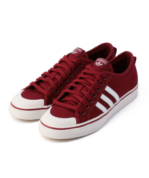 adidas(アディダス)の「adidas:NIZZA(スニーカー・レディース・ブラック/ワイン・30/40/50)」の1枚目の写真