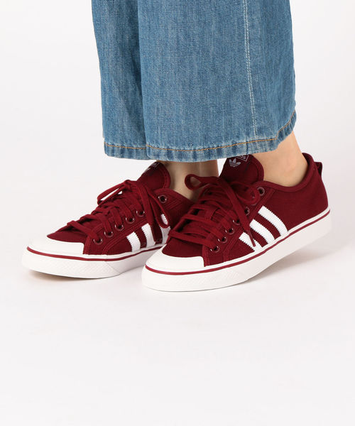 adidas(アディダス)の「adidas:NIZZA(スニーカー・レディース・ブラック/ワイン・30/40/50)」の5枚目の写真