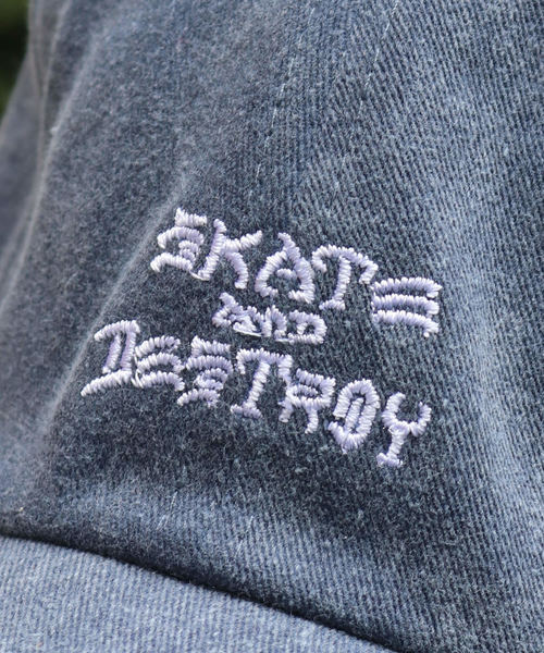 THRASHER（スラッシャー）の「THRASHER/スラッシャー キッズ スナップバック コットン ツイル ベースボールキャップ（キャップ・キッズ・ホワイト/ネイビー・FREE）」の5枚目の写真