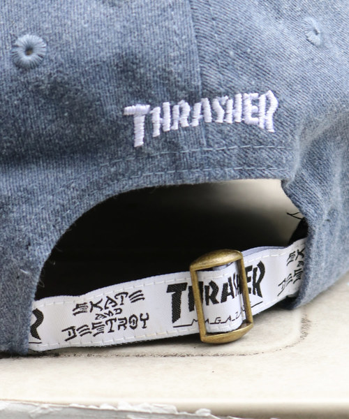 THRASHER（スラッシャー）の「THRASHER/スラッシャー キッズ スナップバック コットン ツイル ベースボールキャップ（キャップ・キッズ・ホワイト/ネイビー・FREE）」の7枚目の写真