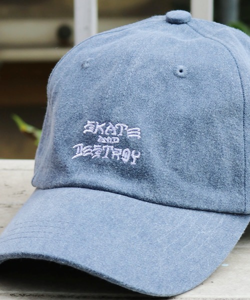 THRASHER（スラッシャー）の「THRASHER/スラッシャー キッズ スナップバック コットン ツイル ベースボールキャップ（キャップ・キッズ・ホワイト/ネイビー・FREE）」の9枚目の写真