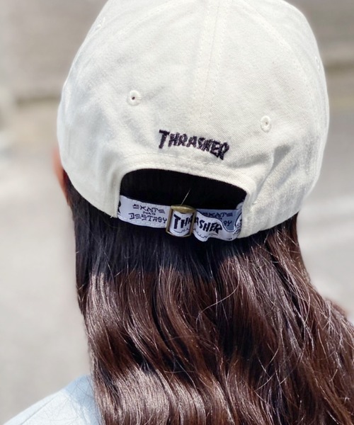 THRASHER（スラッシャー）の「THRASHER/スラッシャー キッズ スナップバック コットン ツイル ベースボールキャップ（キャップ・キッズ・ホワイト/ネイビー・FREE）」の12枚目の写真