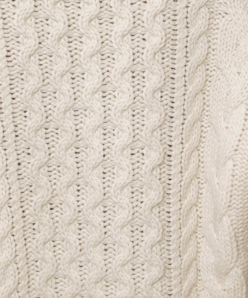 PAGEBOY（ページボーイ）の「ケーブルボリュームカーディガン（カーディガン/ボレロ・レディース・チャコールグレー/ブラック/オフホワイト/キャメル・FREE）」の15枚目の写真