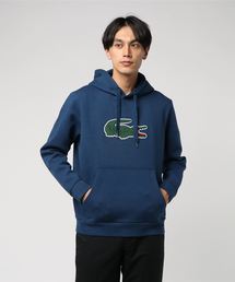スタイリッシュな【LACOSTE】ロゴ パッチ パーカー 24SS新作 LACOSTE（ラコステ）の「【LACOSTE】ビックロゴパーカー