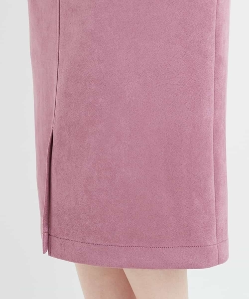 a.v.v（アーヴェヴェ）の「フェイクスエードナロータイトスカート[WEB限定サイズ]（スカート・レディース・パープル/カーキ・40/38/42/36/34）」の15枚目の写真