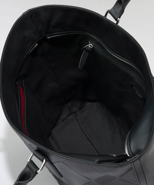 【新品タグ付き】ブラックレーベル クレストブリッジ エンボスレザー トートバッグ BLACK LABEL CRESTBRIDGE（ブラックレーベル・クレストブリッジ