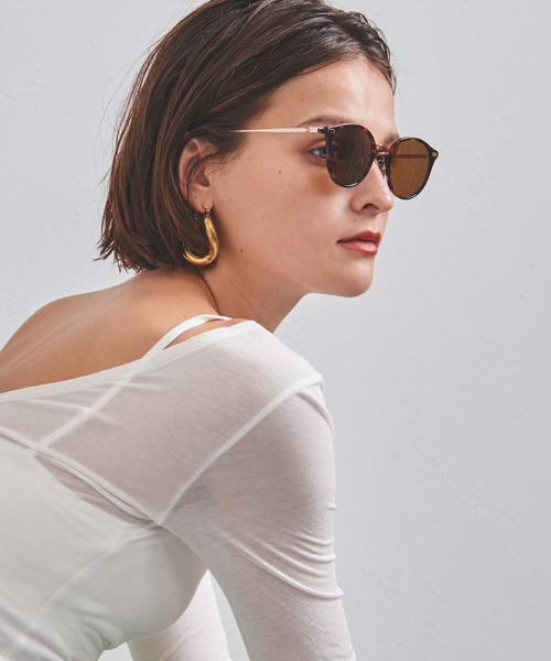 UNITED ARROWS（ユナイテッドアローズ）の「UWSC BOSTON メタルテンプル サングラス◆（サングラス・レディース・ダークブラウン/ブラック・FREE）」の6枚目の写真