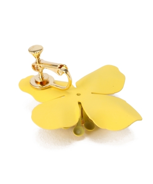 Another Edition（アナザーエディション）の「AE FLW ER（イヤリング・レディース・ホワイト/イエロー・フリー）」の4枚目の写真