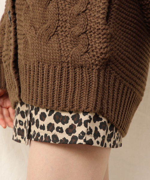 Heather(ヘザー)の「フトケーブルニットアウター 844391(その他アウター・レディース・ホワイト/ブラウン/ベージュ・FREE)」の13枚目の写真