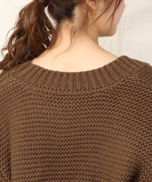 Heather(ヘザー)の「フトケーブルニットアウター 844391(その他アウター・レディース・ホワイト/ブラウン/ベージュ・FREE)」の14枚目の写真