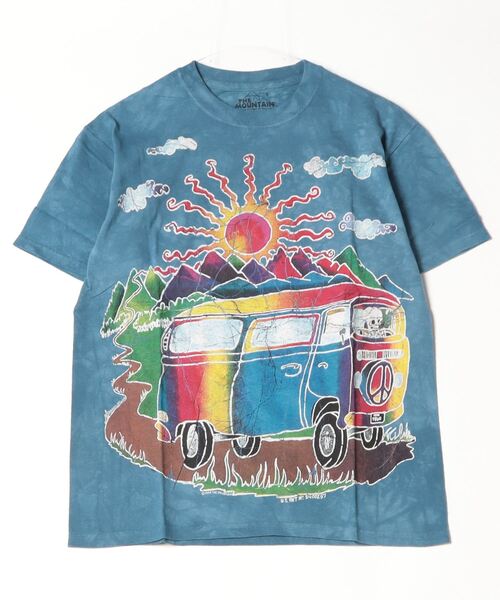 PARKS TOKYO SELECT（パークストウキョウセレクト）の「【THE MOUNTAIN】（UN）プリント Tシャツ（Tシャツ/カットソー・メンズ・ベージュ/ネイビー/ブラウン/イエロー/グリーン/ダークブルー・SMALL/MEDIUM/LARGE）」の5枚目の写真