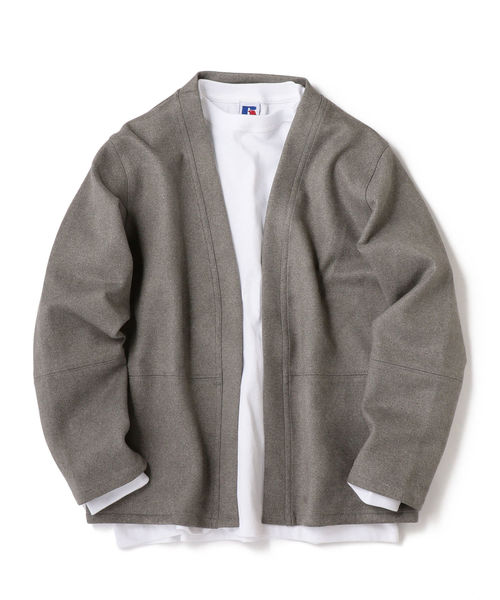 SHIPS(シップス)の「SU: マシュマロスエード ノーボタン カーディガン 19FW(カーディガン/ボレロ・メンズ・グレー/グリーン/ブラック/ベージュ・SMALL/MEDIUM/LARGE)」の14枚目の写真