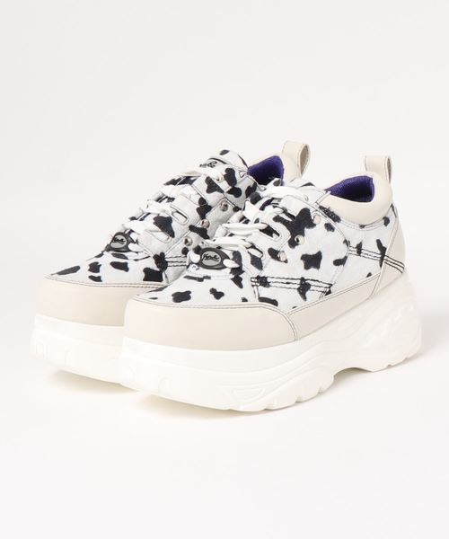 YOSUKE（ヨースケ）の「「YOSUKE/ヨースケ」メンズ厚底レースアップスニーカー（スニーカー・メンズ・ホワイト/ブラック/パイソン/マルチ/レッド/ホワイト×ブラック/ブラック×レッド/ベージュ系その他/ブラック×ホワイト/ブラウン系その他/ブラック系その他/アイボリー・26/27/28）」の4枚目の写真