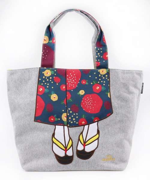 mis zapatos（ミス　サパト）の「着物トート（トートバッグ・レディース・ブラック/ネイビー/グレー/ブルー/ワイン・ONE SIZE）」の3枚目の写真