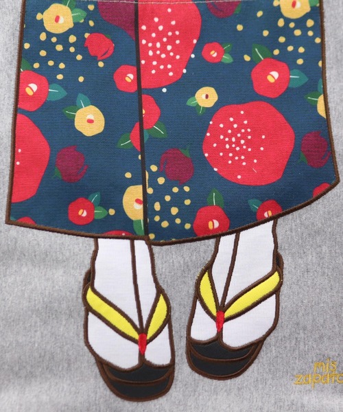 mis zapatos（ミス　サパト）の「着物トート（トートバッグ・レディース・ブラック/ネイビー/グレー/ブルー/ワイン・ONE SIZE）」の18枚目の写真