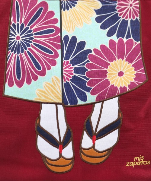 mis zapatos（ミス　サパト）の「着物トート（トートバッグ・レディース・ブラック/ネイビー/グレー/ブルー/ワイン・ONE SIZE）」の22枚目の写真