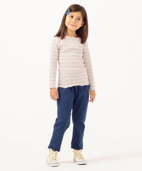 SHIPS（シップス）の「SHIPS KIDS:デニム タック パンツ(100～130cm)（デニムパンツ・キッズ・ネイビー・100/110/120/130）」の10枚目の写真