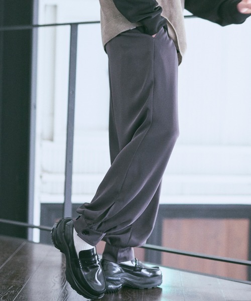 DOOPZ（ドープス）の「カフスイージーパンツ(セットアップ可)（その他パンツ・メンズ・ブラック/チェック/チャコールグレー/グレー/ナチュラル/その他1/ブラウン/アイボリー・SMALL/MEDIUM/LARGE/X-SMALL）」の3枚目の写真