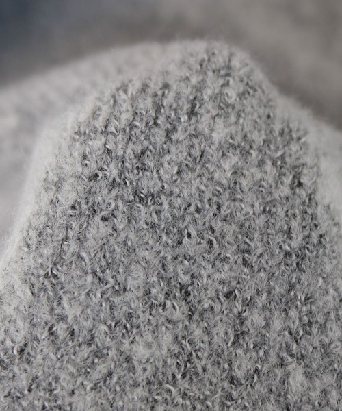 andme（アンドミー）の「ロング丈ふっくらブークレニットカーディガン（カーディガン/ボレロ・レディース・ブラック/グレー/ベージュ/チャコールグレー/ベージュ系その他/オフホワイト/オリーブ・M/S）」の13枚目の写真