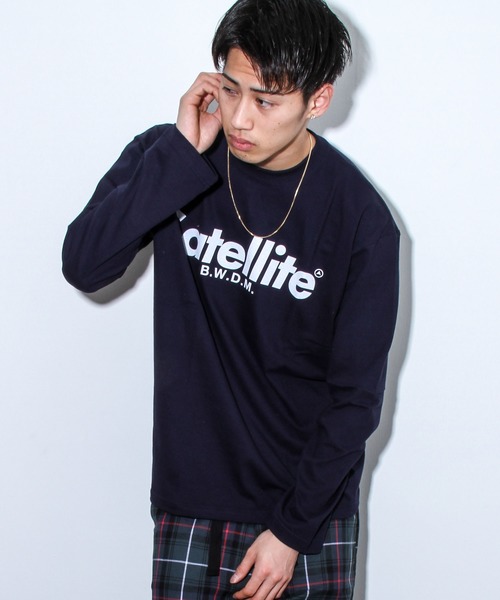 Satellite(サテライト)の「【Satellite(サテライト)】BIG LOGO_L/SビッグシルエットロゴTシャツ(Tシャツ ...