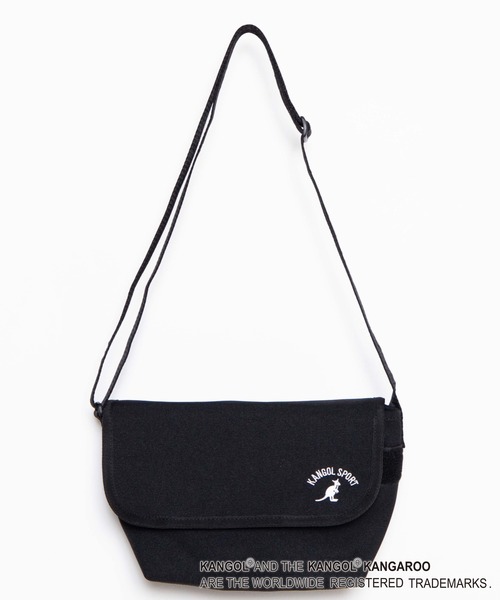KANGOL（カンゴール）の「∴WEGO/KANGOL SPORT別注ロゴメッセンジャー（ショルダーバッグ・メンズ・ブラック・FREE）」の4枚目の写真