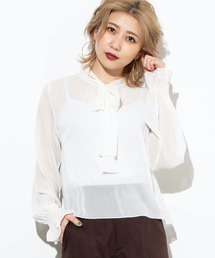 WEGO | WEGO/シフォンボウタイブラウス(シャツ/ブラウス)