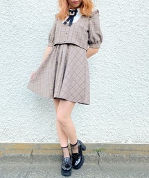 ROJITA | 配色カラーチェックOP(ワンピース)