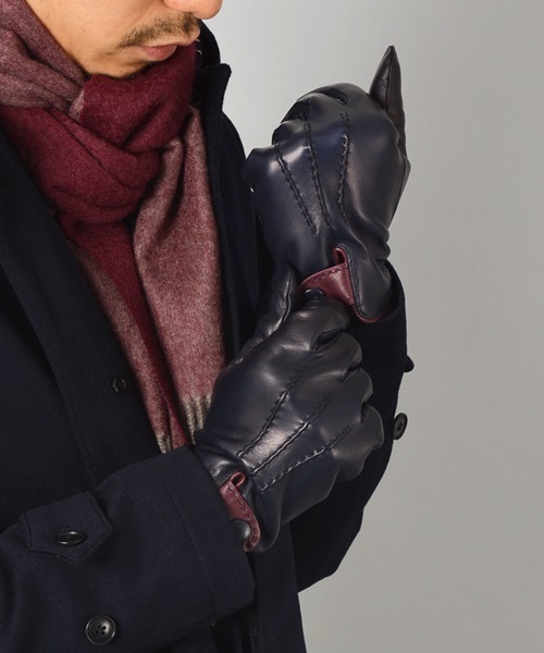 Madova Gloves(マドヴァ)の「MADOVA: ナッパグローブ(手袋・メンズ・ブラック/ブラウン/オレンジ/ネイビー・80/85)」の3枚目の写真