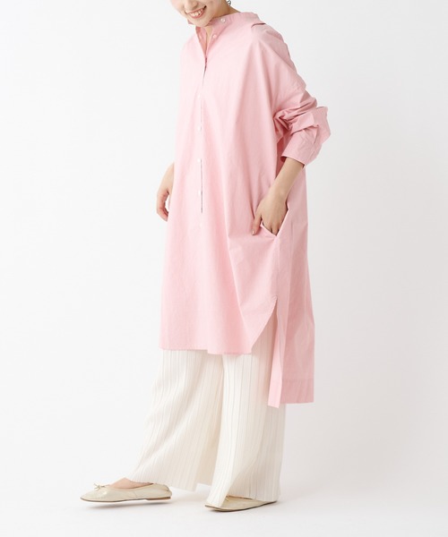 PUAL CE CIN（ピュアルセシン）の「ストライプシャツワンピース（ワンピース・レディース・その他1/その他2/その他3/その他4/その他5・FREE）」の2枚目の写真