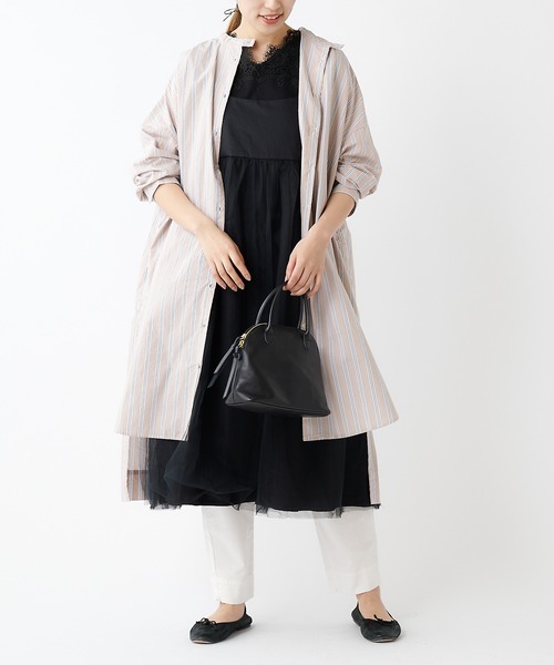 PUAL CE CIN（ピュアルセシン）の「ストライプシャツワンピース（ワンピース・レディース・その他1/その他2/その他3/その他4/その他5・FREE）」の3枚目の写真